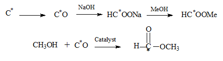 Labelled methyl formate