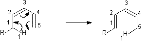 Sigmatropic rearrangement [1,5] shift